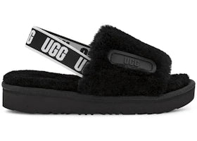 UGG Disco Slide Black (Kids) - vue 360