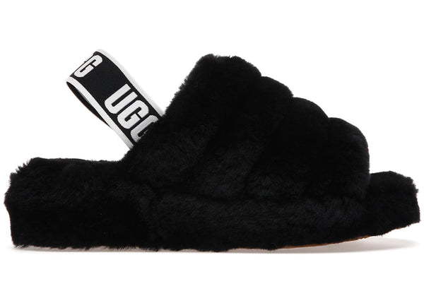 UGG Fluff Yeah Slide Black (Women's) sneakers - authentic UGG shoes