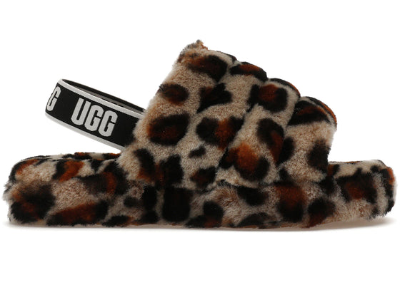 UGG Fluff Yeah Slide Leopard Amphora (Kids) sneakers - authentic UGG shoes