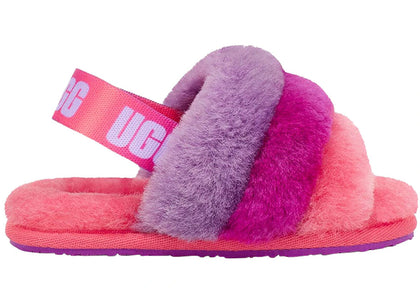 UGG Fluff Yeah Slide Purple Rainbow (Toddler) - sneakers view 2