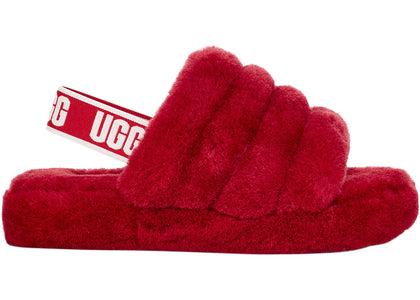 UGG Fluff Yeah Slide Samba Red (Kids) - sneakers view 2