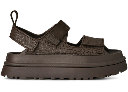 UGG GoldenGlow Embossed Sandal Dense Smoke (Women's) - authentic UGG sneakers