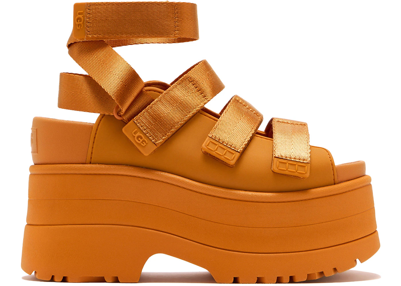 UGG GoldenRise Platform Sandals Dark Apricot (Women's) - vue 360
