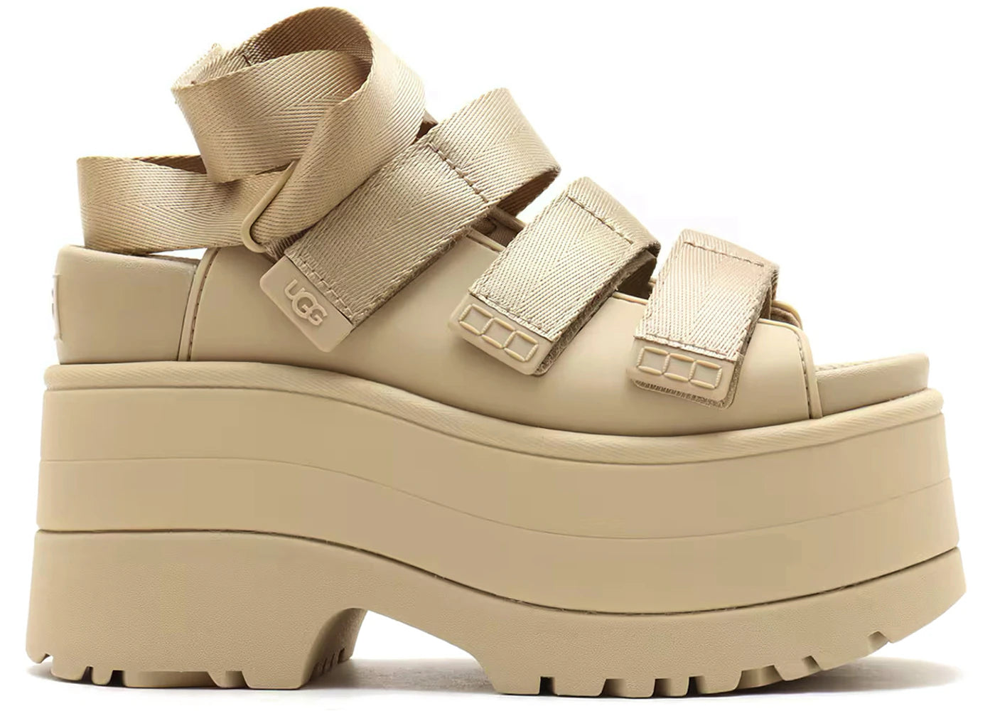 UGG GoldenRise Platform Sandals Mustard Seed (Women's) - vue 360