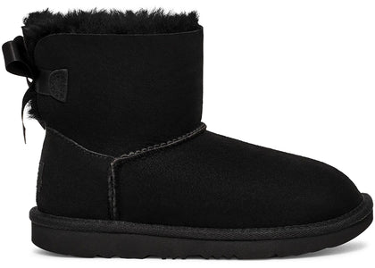UGG Mini Bailey Bow II Boot Black (Kids) - sneakers view 2