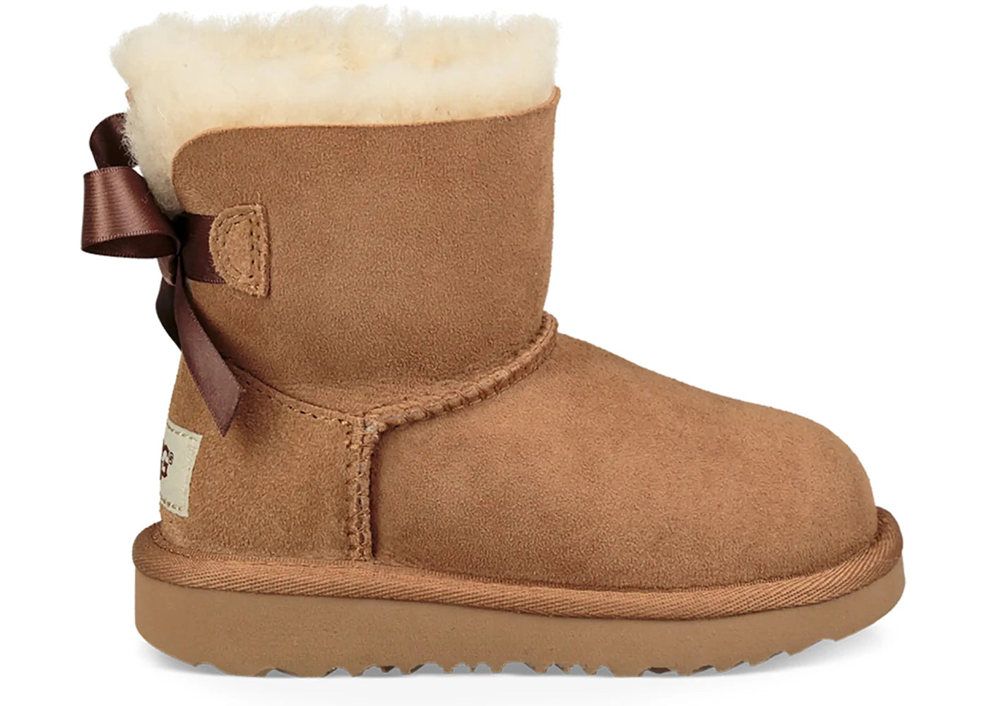 UGG Mini Bailey Bow II Boot Chestnut (Toddler) - vue secondaire A