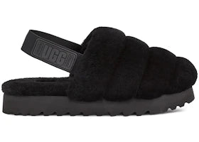 UGG Super Fluff Slipper Black (Women's) - vue 360