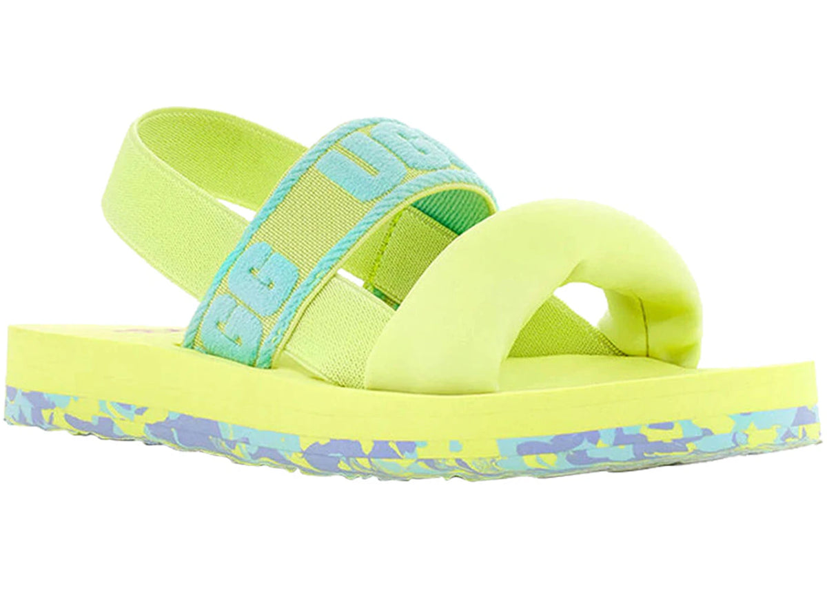 UGG Zuma Sling Slide Pollen Paint Swirl (Kids) - vue secondaire B