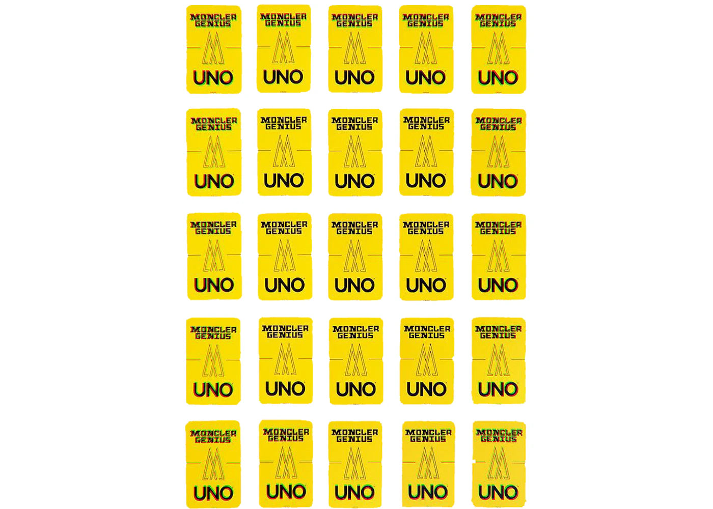 UNO x MonclerGenius Deck Yellow - vue secondaire A