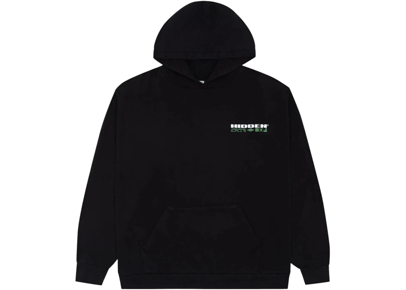 Umbro x Hidden NY Striker Hoodie Black - vue 360