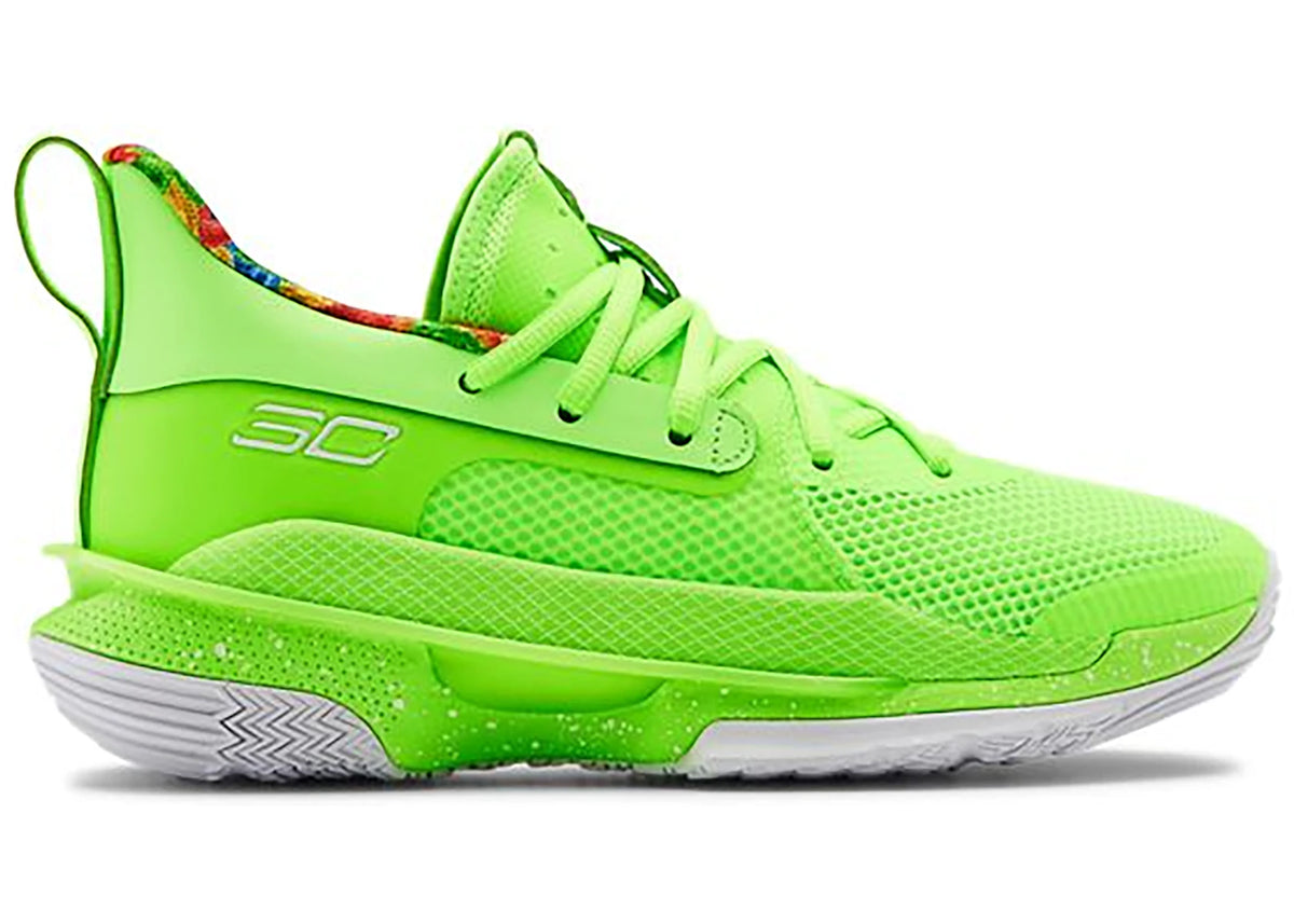 Under Armour Curry 7 Sour Patch Kids Lime (GS) - vue secondaire A