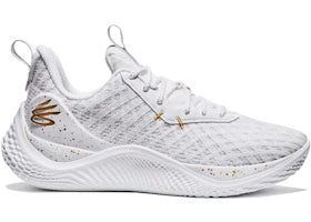 Under Armour Curry Flow 10 Team White Metallic Gold - vue 360