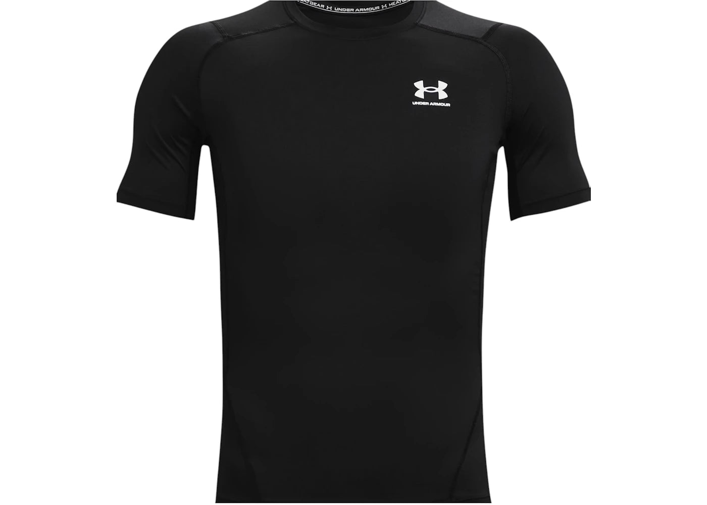 Under Armour Heatgear Compression Short Sleeve T-shirt Black/White - vue 360