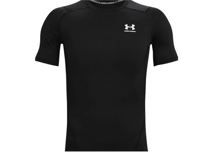 Under Armour Heatgear Compression Short Sleeve T-shirt Black/White - authentic Under Armour apparel