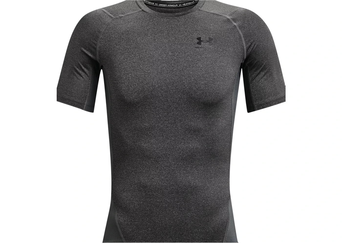 Under Armour Heatgear Compression Short Sleeve T-shirt Carbon Heather/Black - vue secondaire A
