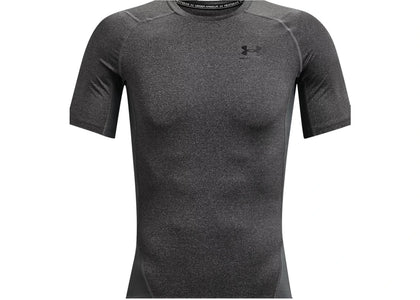 Under Armour Heatgear Compression Short Sleeve T-shirt Carbon Heather/Black - apparel view 2