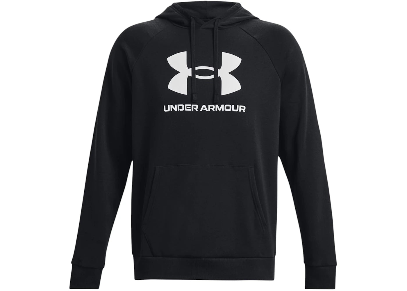 Under Armour UA Rival Fleece Logo Hoodie Black/White - vue secondaire A