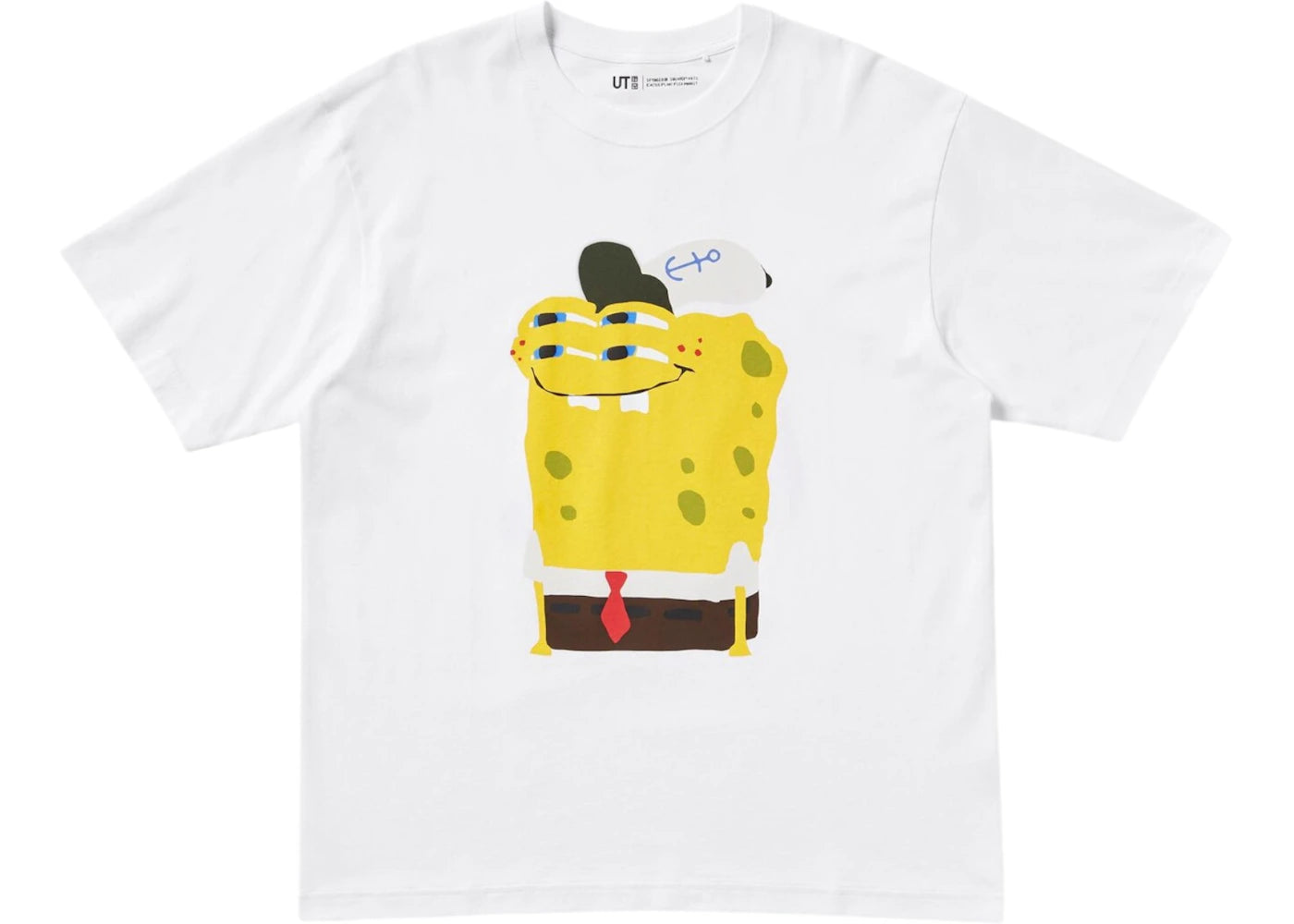 Uniqlo x CPFM Spongebob Squarepants UT Graphic T-Shirt White - vue 360