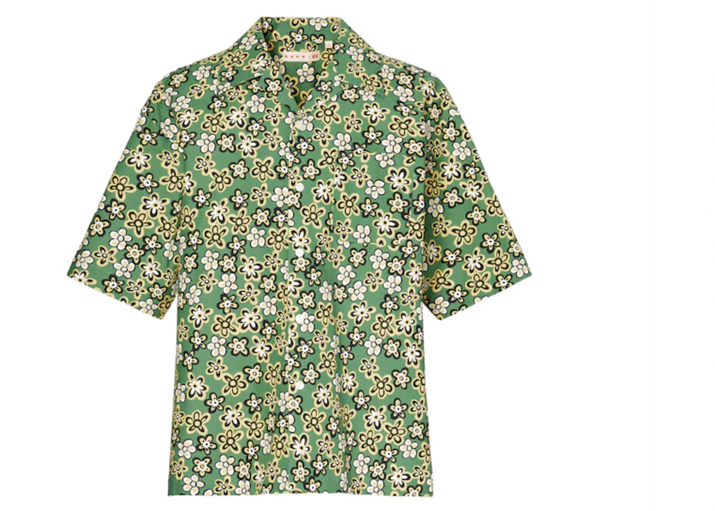 Uniqlo x MARNI Oversized Open Collar Shirt (Asia Sizing) Green - vue 360