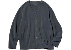 Uniqlo x Needles Fleece Cardigan Dark Grey
