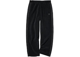 Uniqlo x Needles Fleece Wide Pants (Asia Sizing) Black - authentic Uniqlo apparel