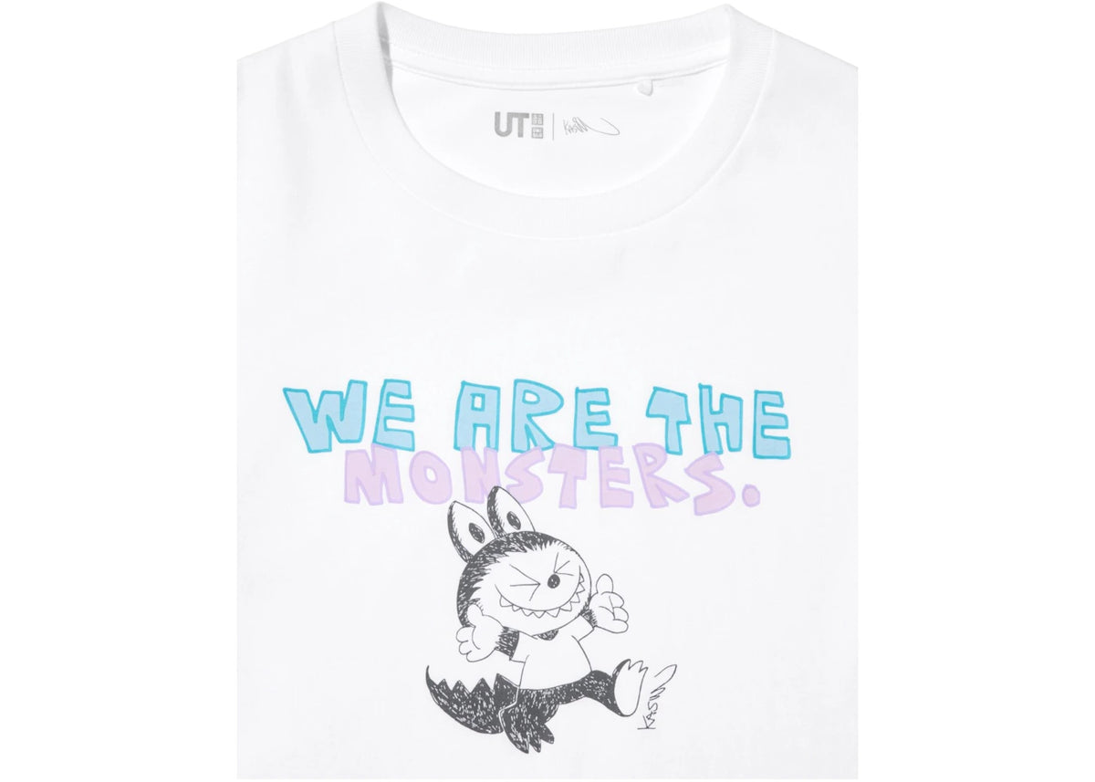 Uniqlo x POP MART THE MONSTERS Kids UT Graphic T-Shirt White - vue secondaire B
