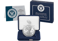 United States Mint 250. Jahrestag United States Navy American Eagle Eine Unze Silber Proof Münze San Francisco (S)