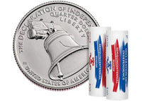 United States Mint Semiquincentennial Quarters 2026 Rolls and Bags - Declaration of Independence 2-Roll Set (P,D)