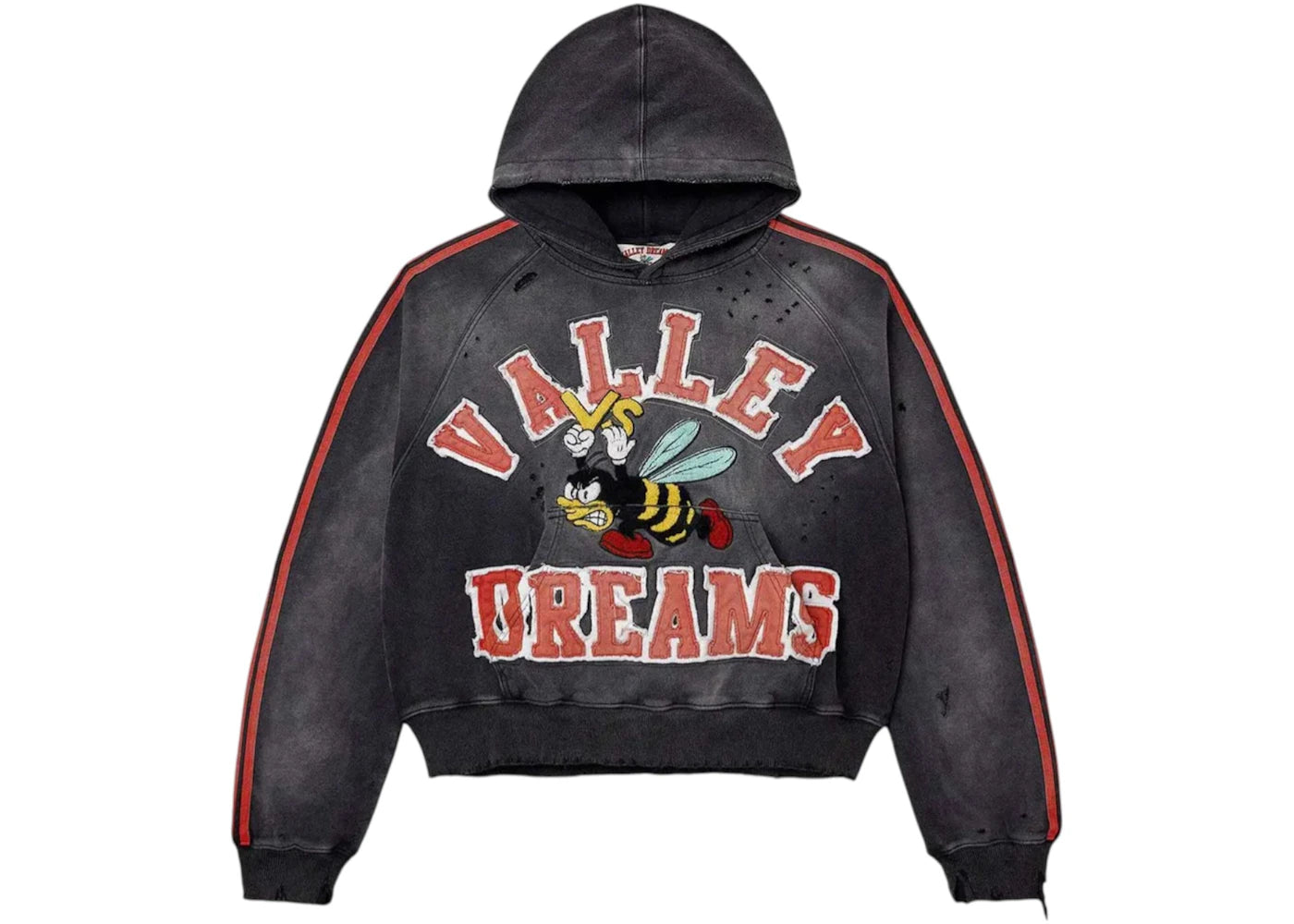 Vale Forever Anthem Pullover Hoodie Black/Red - vue 360
