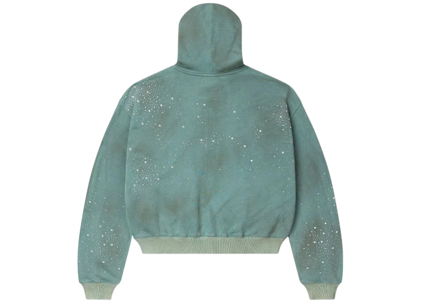 Vale Forever Bank Zip Up Hoodie Dark Mint - vue secondaire B