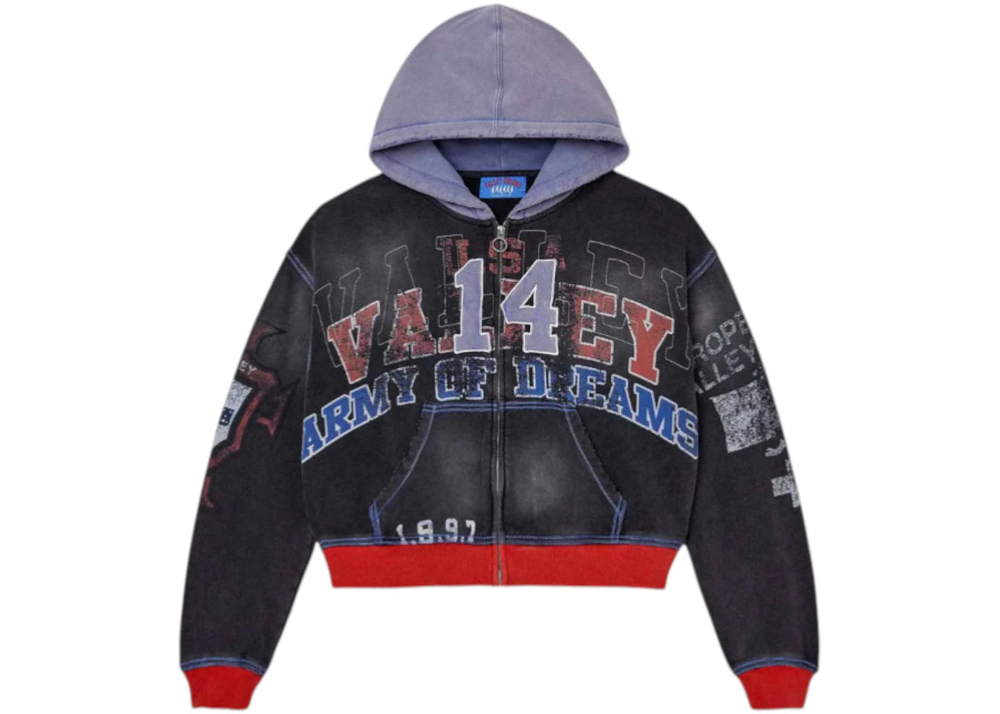 Vale Forever Big 14 Zip Up Hoodie Multicolor - vue secondaire A