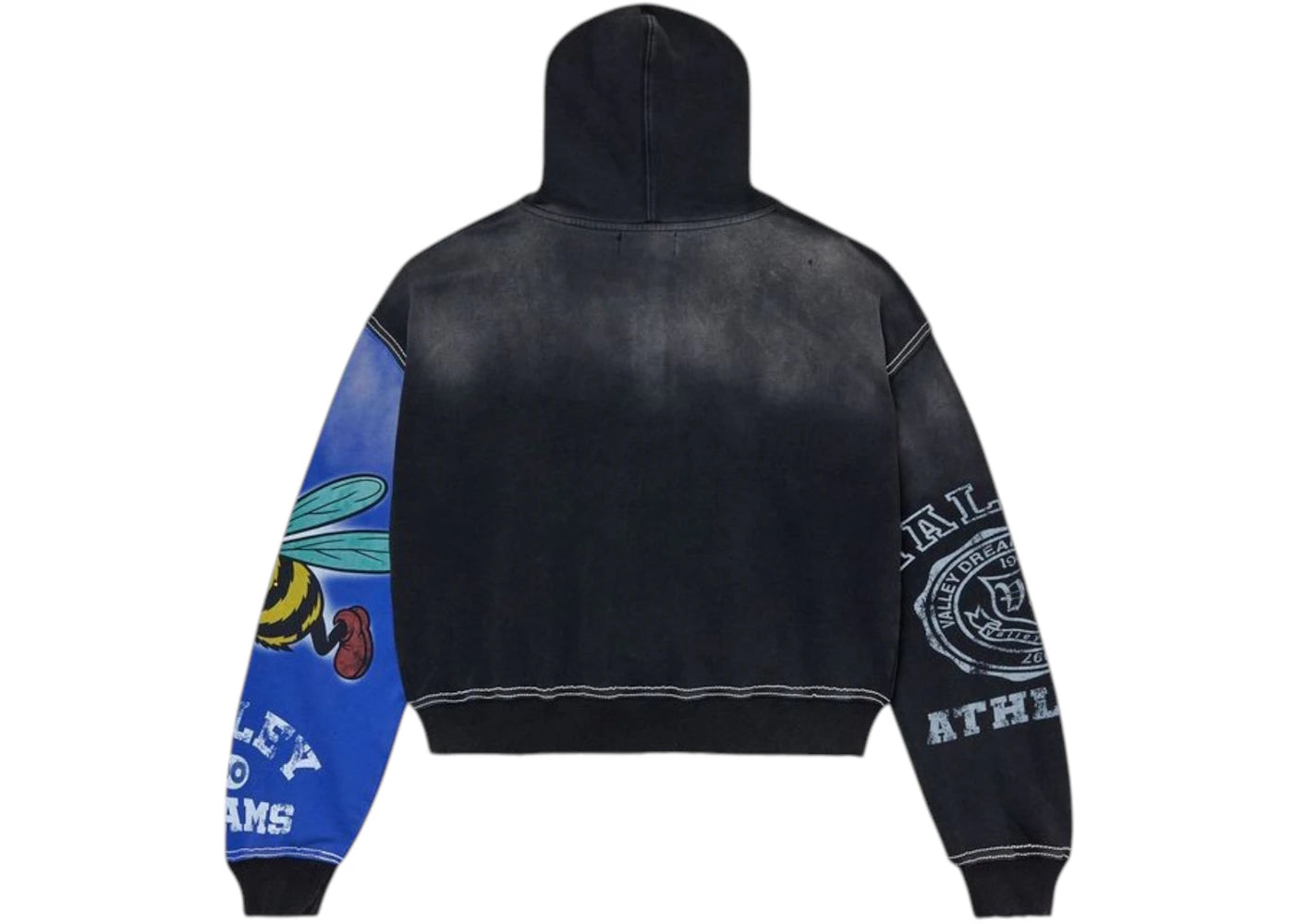 Vale Forever Bipolar Big Zip Up Hoodie Grey - vue secondaire A