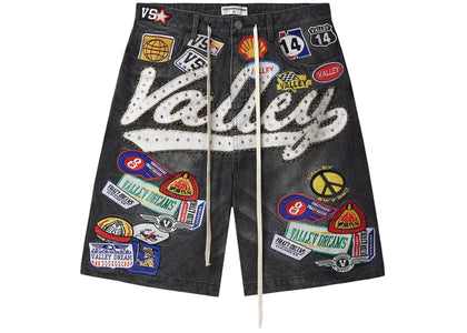 Vale Forever Black 1980's Jorts Black/Wash - authentic Vale Forever product