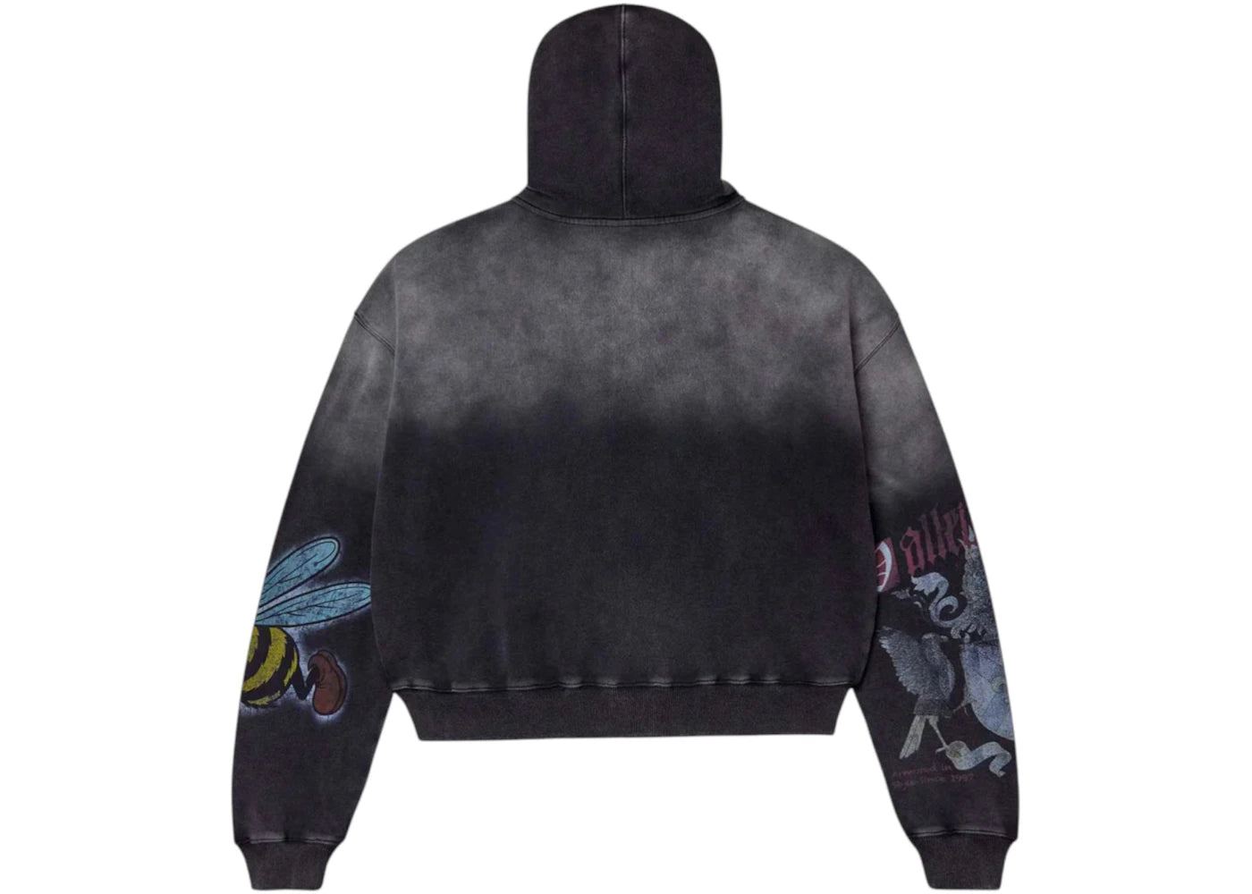 Vale Forever Blasted Zip Up Hoodie Black - vue secondaire B