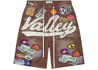 Vale Forever Brown 1980's Jorts Red/Wash