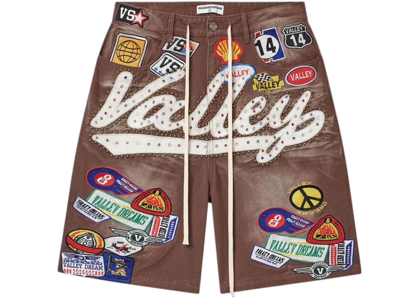 Vale Forever Brown 1980's Jorts Red/Wash - vue secondaire A