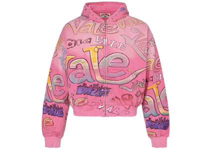 Vale Forever Bubblegum Zip Up Hoodie Pink - authentic Vale Forever apparel