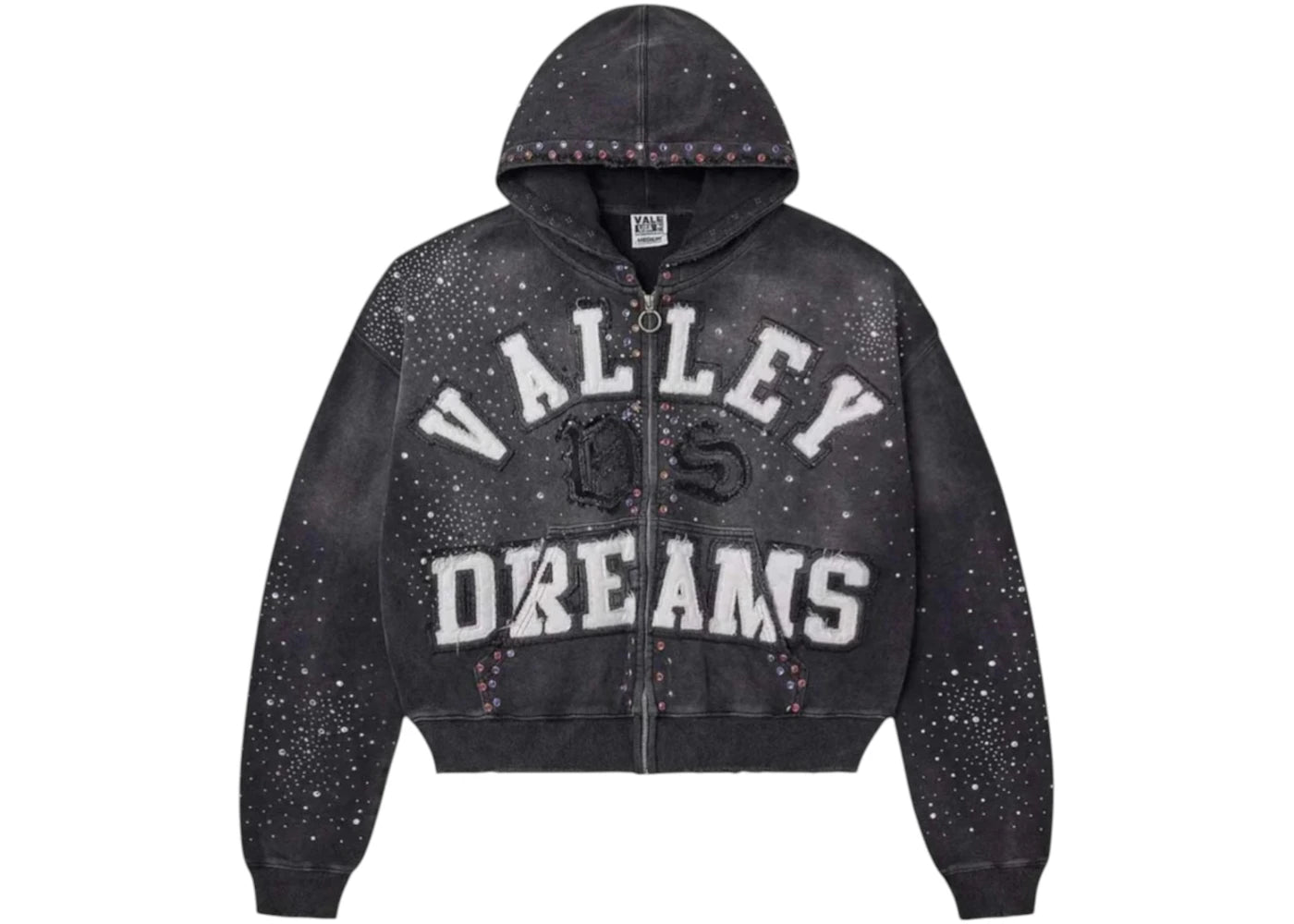 Vale Forever Classico Zip Up Hoodie Black - vue secondaire A