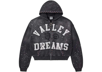 Vale Forever Classico Zip Up Hoodie Black - apparel view 2