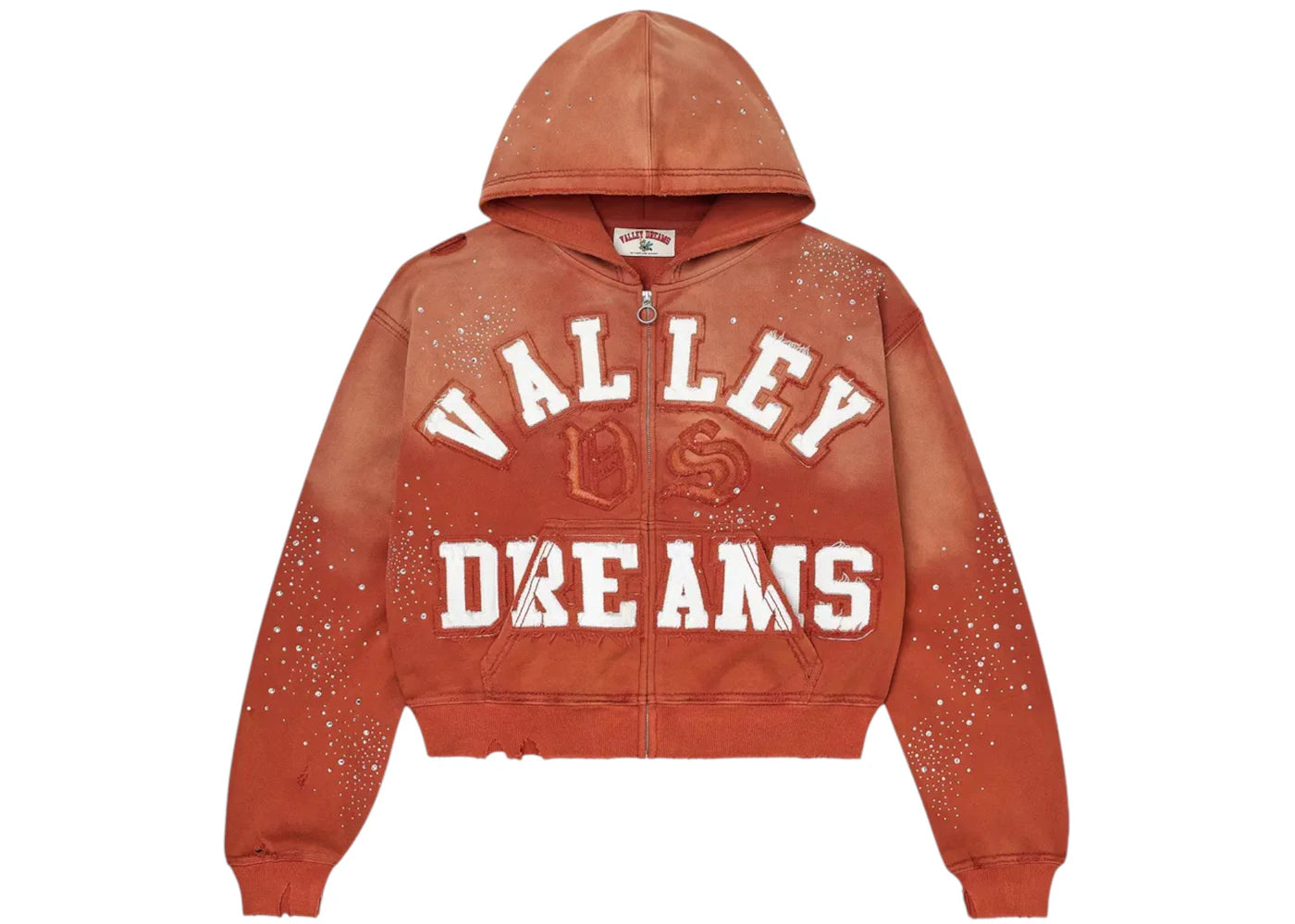 Vale Forever Classico Zip Up Hoodie Orange - vue secondaire A