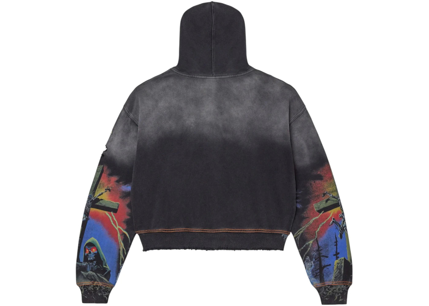 Vale Forever Damned Big Zip Up Hoodie Black - vue secondaire B