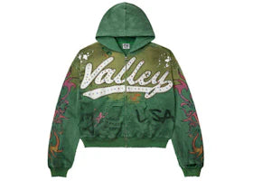 Vale Forever Inferno Zip Up Hoodie Green - vue 360