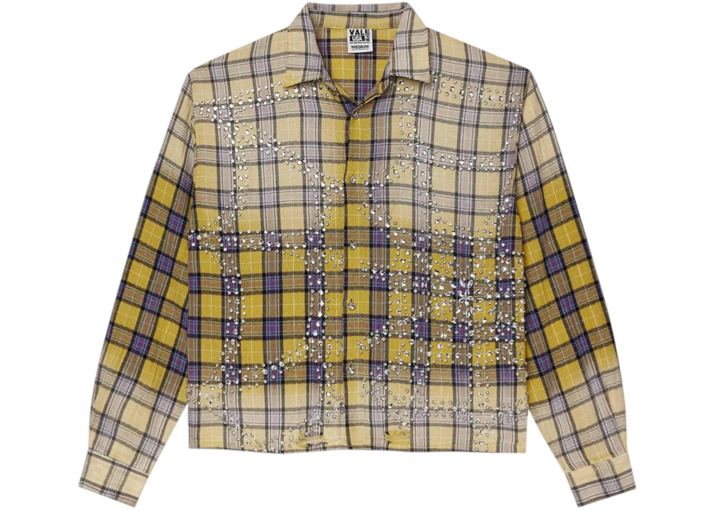 Vale Forever Lemonhead L/S Flannel Yellow/Blue - vue secondaire A