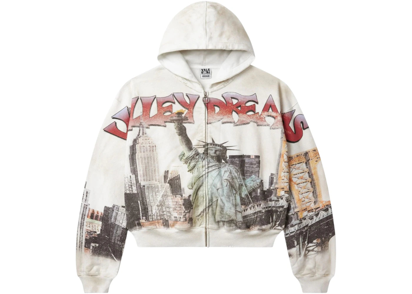 Vale Forever NYC Zip Up Hoodie White - vue secondaire A