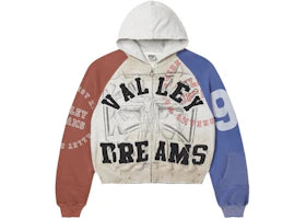 Vale Forever Patriot Chop and Screw Zip Up Hoodie Grey