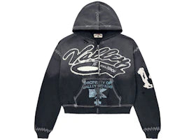Vale Forever Religion Zip Up Hoodie Black - vue 360