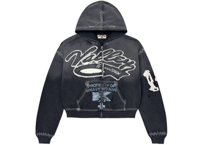 Vale Forever Religion Zip Up Top Black - product view 2