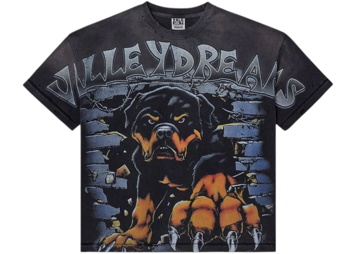 Vale Forever Rottweiler Big T-shirt Black - vue secondaire A