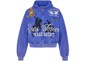 Vale Forever Schwab Zip Up Hoodie Blue - vue 360
