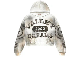 Vale Forever Spiral Zip Up Hoodie Ash Grey